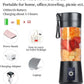 6 Blade USB Rechargeable Portable Juicer Blender Heavy Quality– 380ml