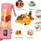 6 Blade USB Rechargeable Portable Juicer Blender Heavy Quality– 380ml