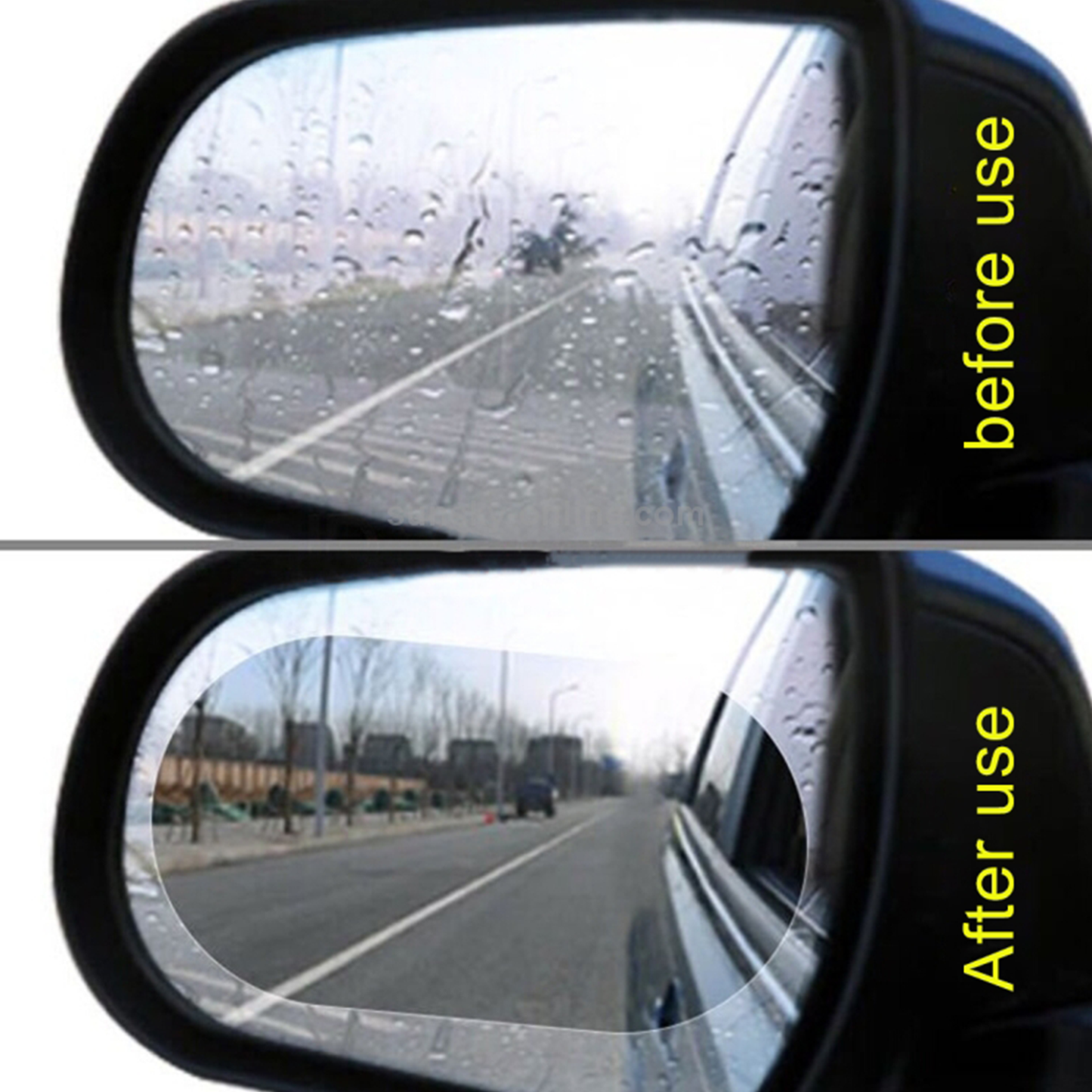 Premium Side Mirror Waterproof Rain/Fog Protection Sheet