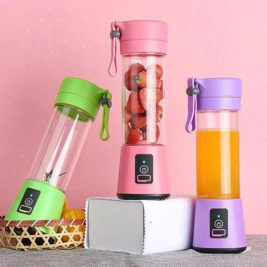 6 Blade USB Rechargeable Portable Juicer Blender – 380ml