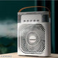 Portable AC Cooler With 5 Water Mist 7 LED light 3 Speed fan