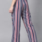 Classic Elegant Colorful Striped Crepe Jumpsuits For Women & Girls😍👌