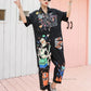 Multi color Girl Power collared Fashionable Women Jumpsuits