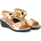Premium Quality Gun Metal Ladies Comfortable Wedges Sandal for Women's & Girl⭐