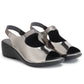 Premium Quality Gun Metal Ladies Comfortable Wedges Sandal for Women's & Girl⭐
