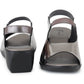 Premium Quality Gun Metal Ladies Comfortable Wedges Sandal for Women's & Girl⭐