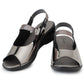 Premium Quality Gun Metal Ladies Comfortable Wedges Sandal for Women's & Girl⭐