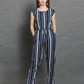 Classic Elegant Colorful Striped Crepe Jumpsuits For Women & Girls😍👌