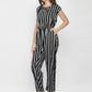 Classic Elegant Colorful Striped Crepe Jumpsuits For Women & Girls😍👌