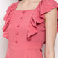Diva Attractive Women's Ankle Length Jumpsuit Maxi Sleeveless Crepe A-Line Dress