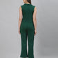 Brown Lycra Casual Jumpsuit for Women(Without Belt)