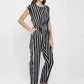 Classic Elegant Colorful Striped Crepe Jumpsuits For Women & Girls😍👌