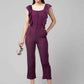 Diva Attractive Women's Ankle Length Jumpsuit Maxi Sleeveless Crepe A-Line Dress