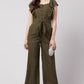 Diva Attractive Women's Ankle Length Jumpsuit Maxi Sleeveless Crepe A-Line Dress