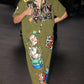 Multi color Girl Power collared Fashionable Women Jumpsuits
