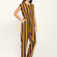 Classic Elegant Colorful Striped Crepe Jumpsuits For Women & Girls😍👌