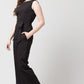 Amazing Round Neck Sleeveless Solid Pleated Regular Jumpsuits For Women & Girls⭐